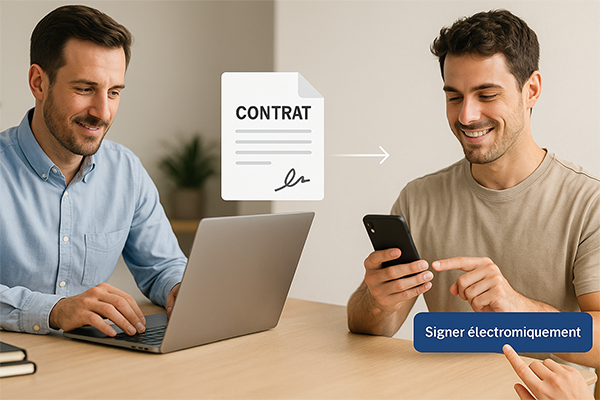 Signature électronique contrats PME et automatisation GED avec N8n/Make