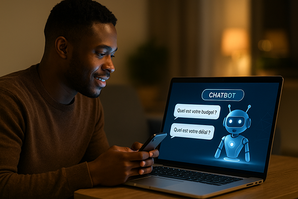 Chatbot IA connecté à Notion et CRM pour qualifier les prospects