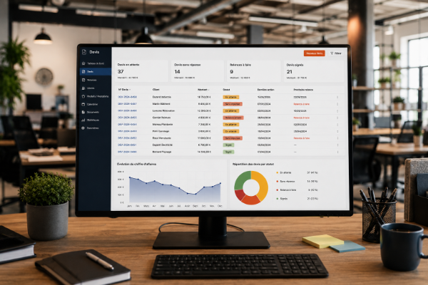 Tableau de suivi devis automatisé pour PME
